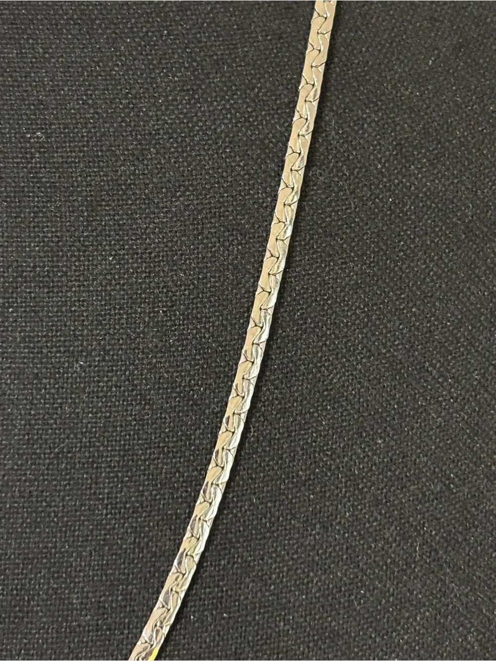 Emmons Silver-Tone Unique Herringbone Chain Necklace 23”